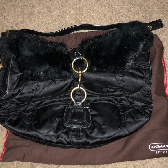 Coach Handbags - Black Coach shoulder bag